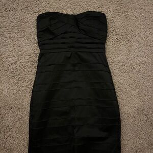 Trixxi black bandage dress strapless